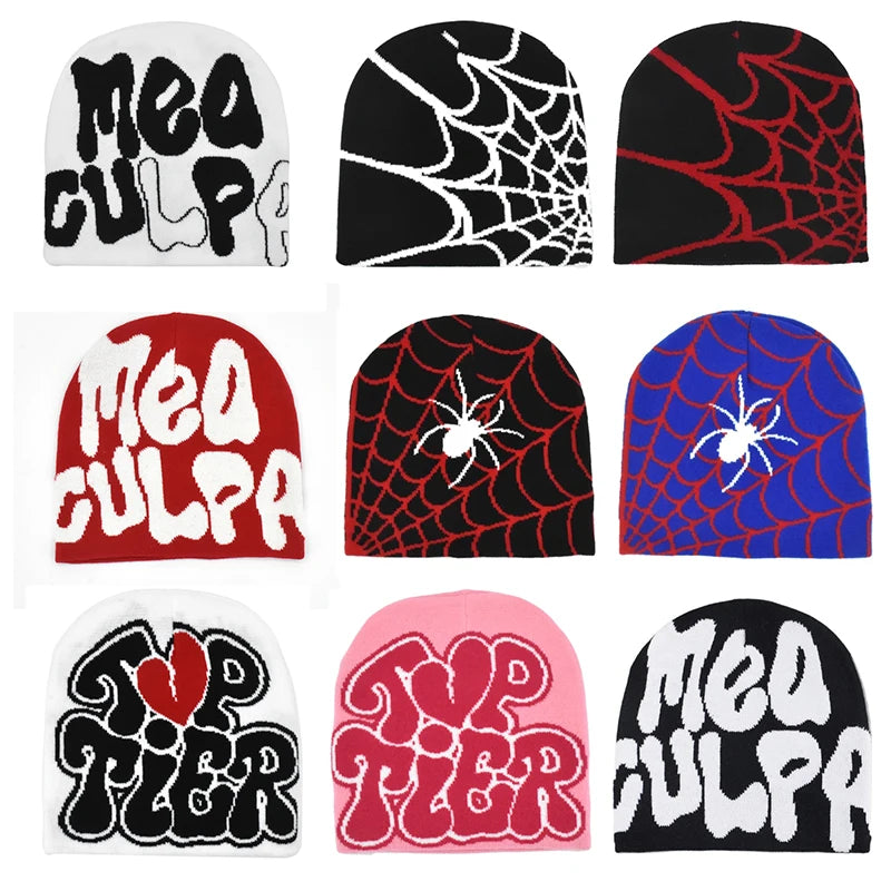 Mea Culpa Graphic Knit Beanie