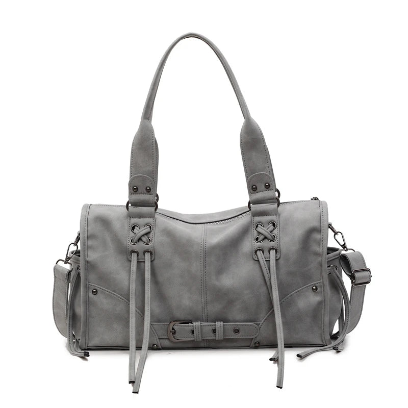 Retro Tassel Shoulder Pillow Bag – Large Capacity