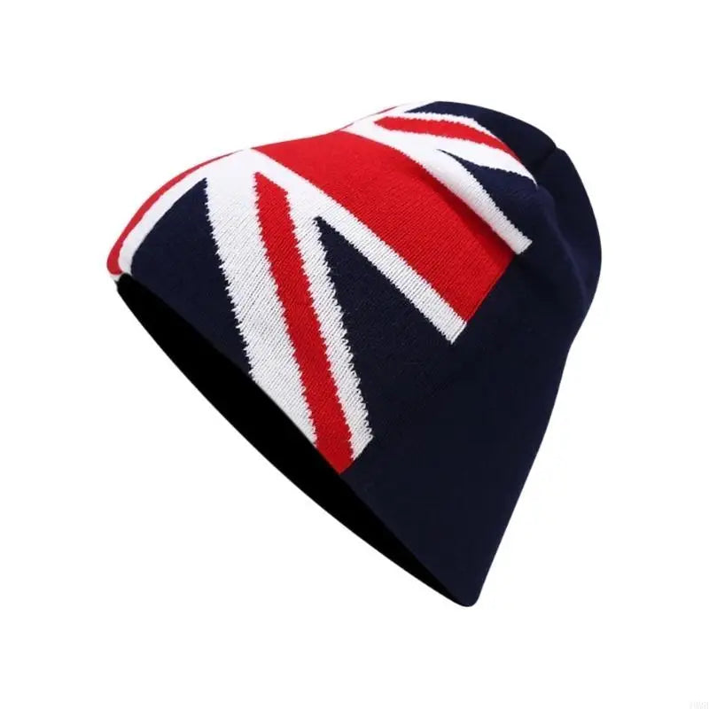 London Gothic Patterned Knit Beanie