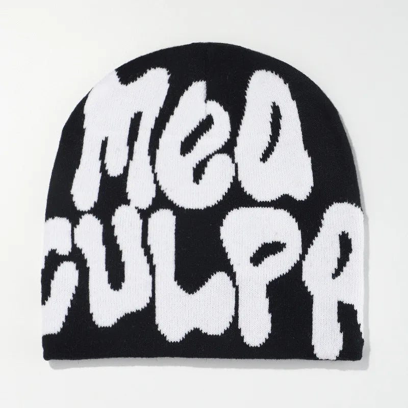 Mea Culpa Graphic Knit Beanie