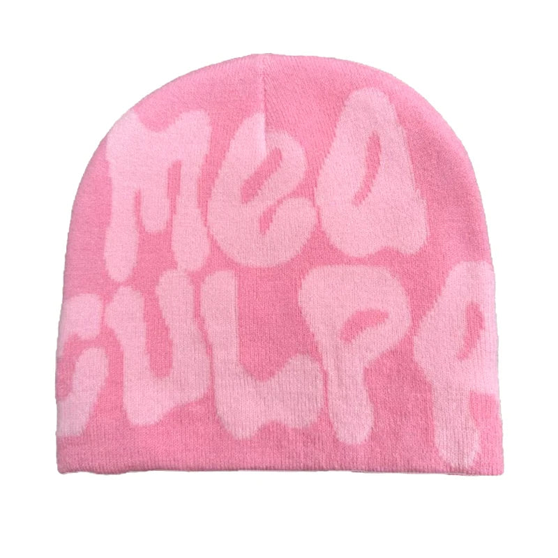 Mea Culpa Graphic Knit Beanie