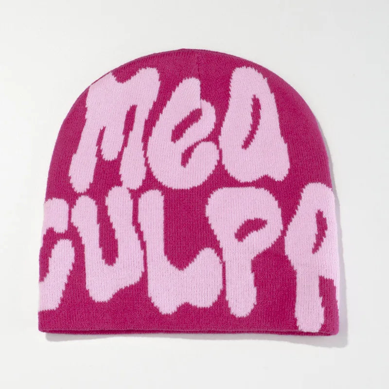 Mea Culpa Graphic Knit Beanie
