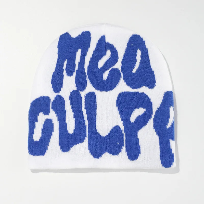 Mea Culpa Graphic Knit Beanie