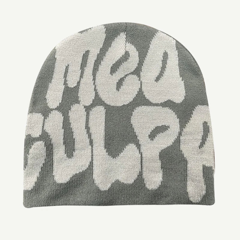 Mea Culpa Graphic Knit Beanie