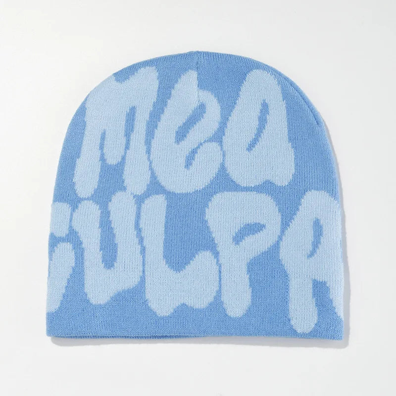 Mea Culpa Graphic Knit Beanie