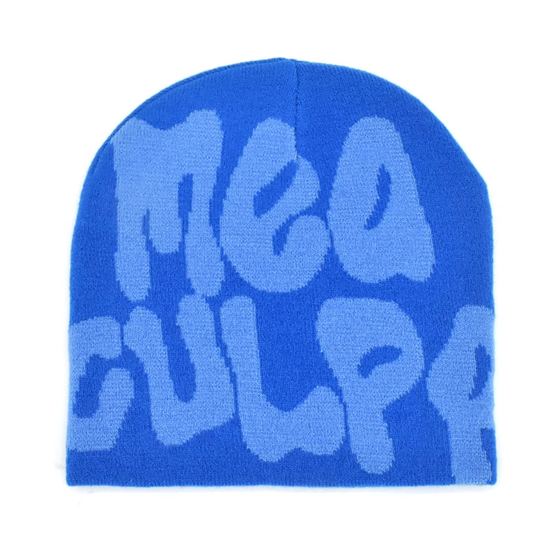 Mea Culpa Graphic Knit Beanie