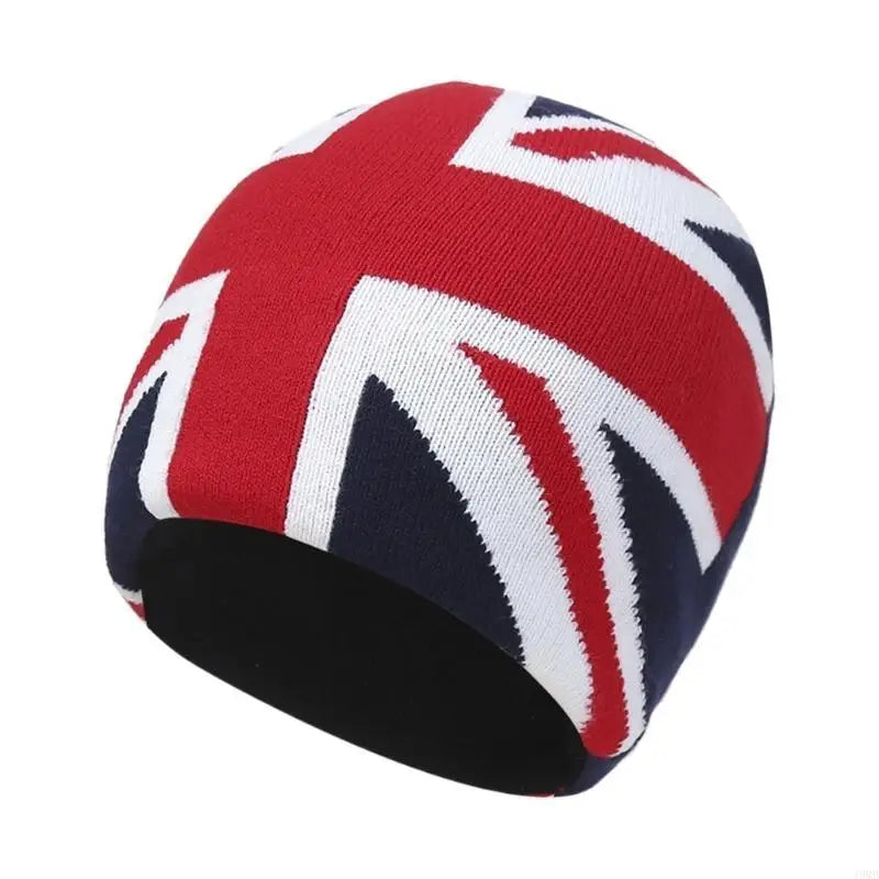 London Gothic Patterned Knit Beanie